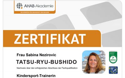 Zertifizierte AHAB Kindersport-Trainerin im Tatsu-Ryu-Bushido